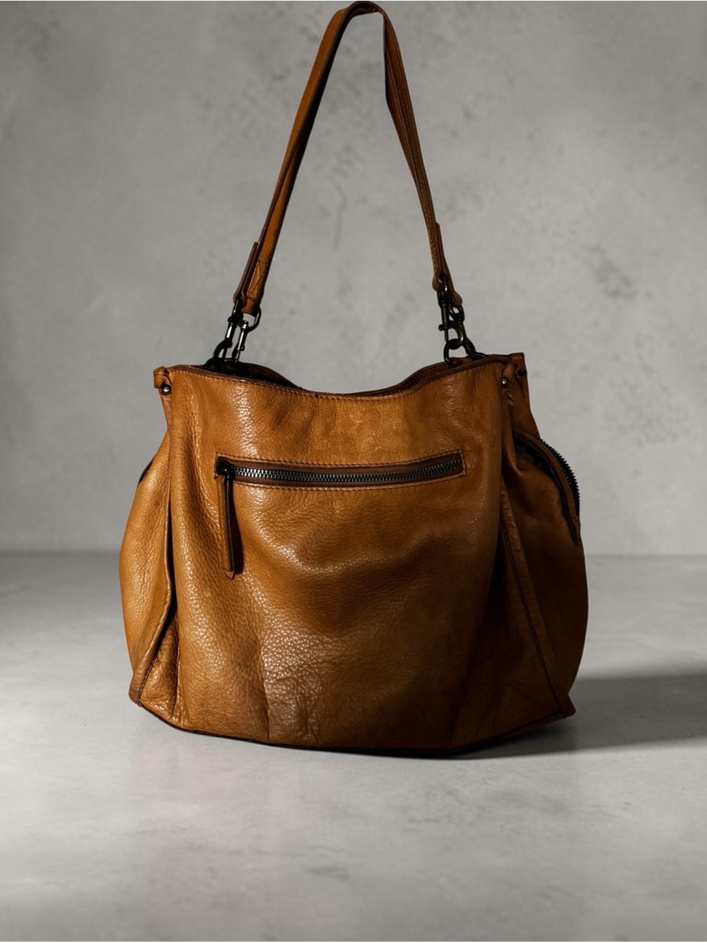 American Leather Co. Classic Tan Shoulder Bag
